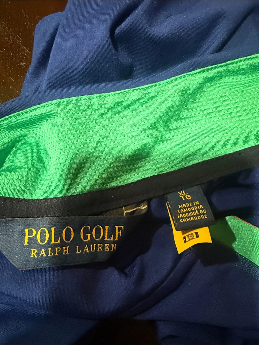 XL Polo Golf Ralph Lauren Blue Quarter-Zip Pullover